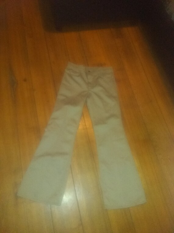 Levi perm press bellbottom vintage deadstock jean pant mad USA men new 1970 disco retro 30x32 sta prest wear sneaker t shirt jacket View 4