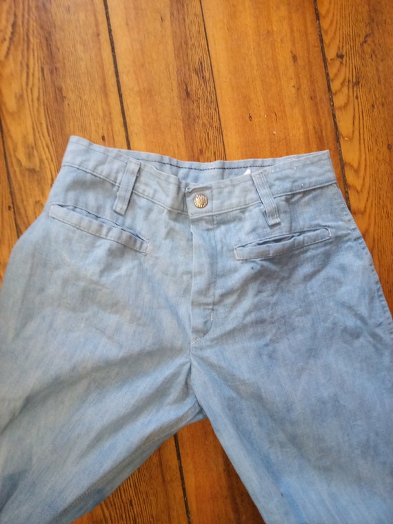 Vintage deadstock washed faded Cherokee low rise … - image 2