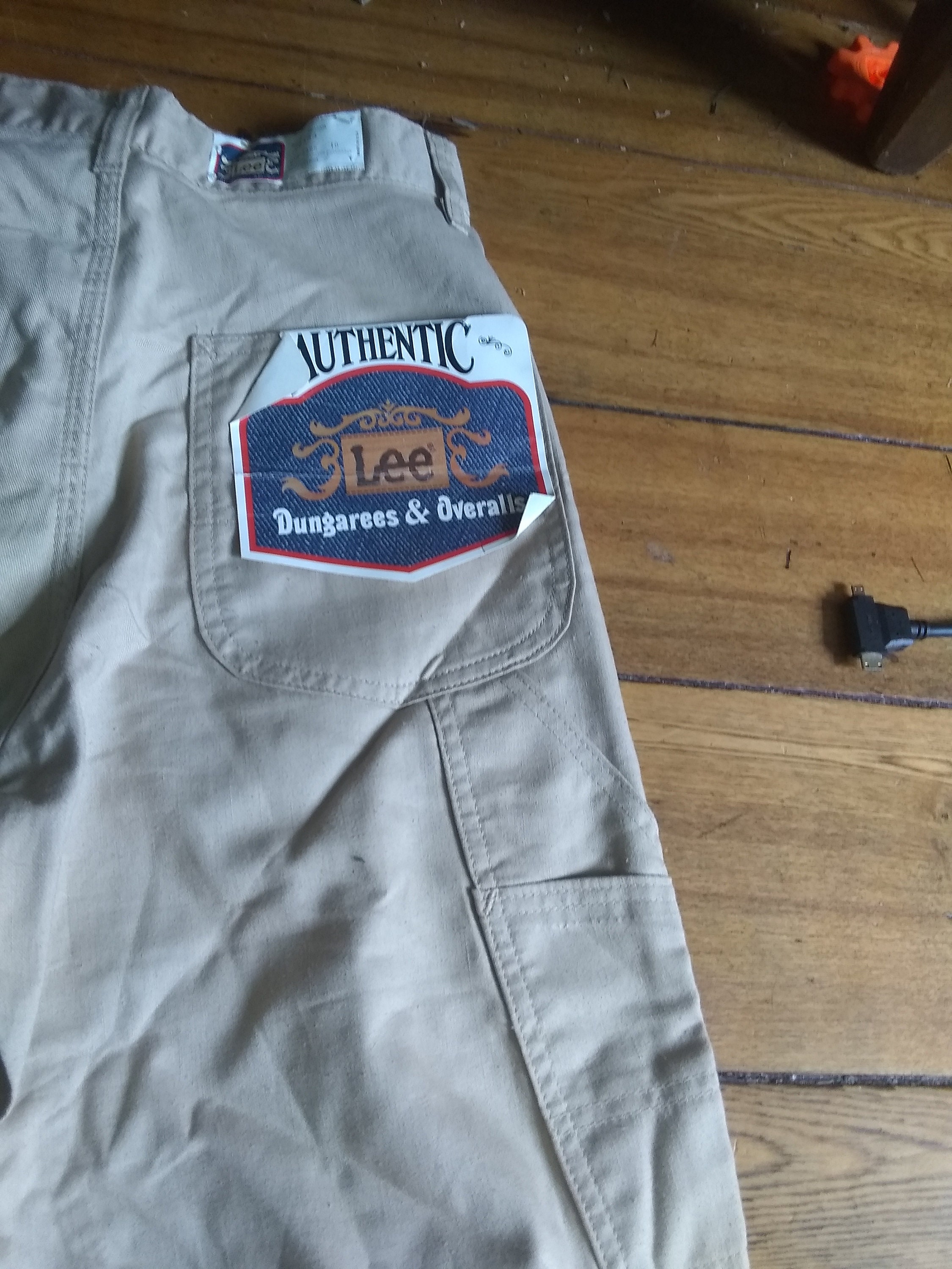 Lee deadstock 1970 vintage cotton painter pants usa work