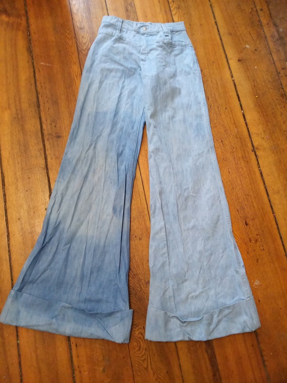 Vintage deadstock washed faded Cherokee low rise … - image 1