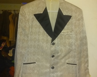 1970' tuxedo tux jacket coat vintage mens suit coat polyester disco pick 1 tux ruffle retro men wear pant shoe ruffle shirt platform boots