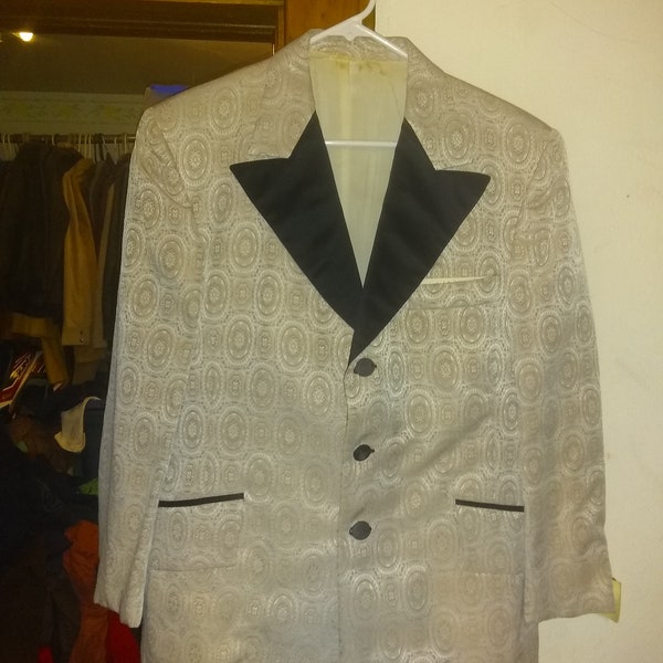 1970' tuxedo tux jacket coat vintage mens suit coat polyester disco pick 1 tux ruffle retro men wear pant shoe ruffle shirt platform boots