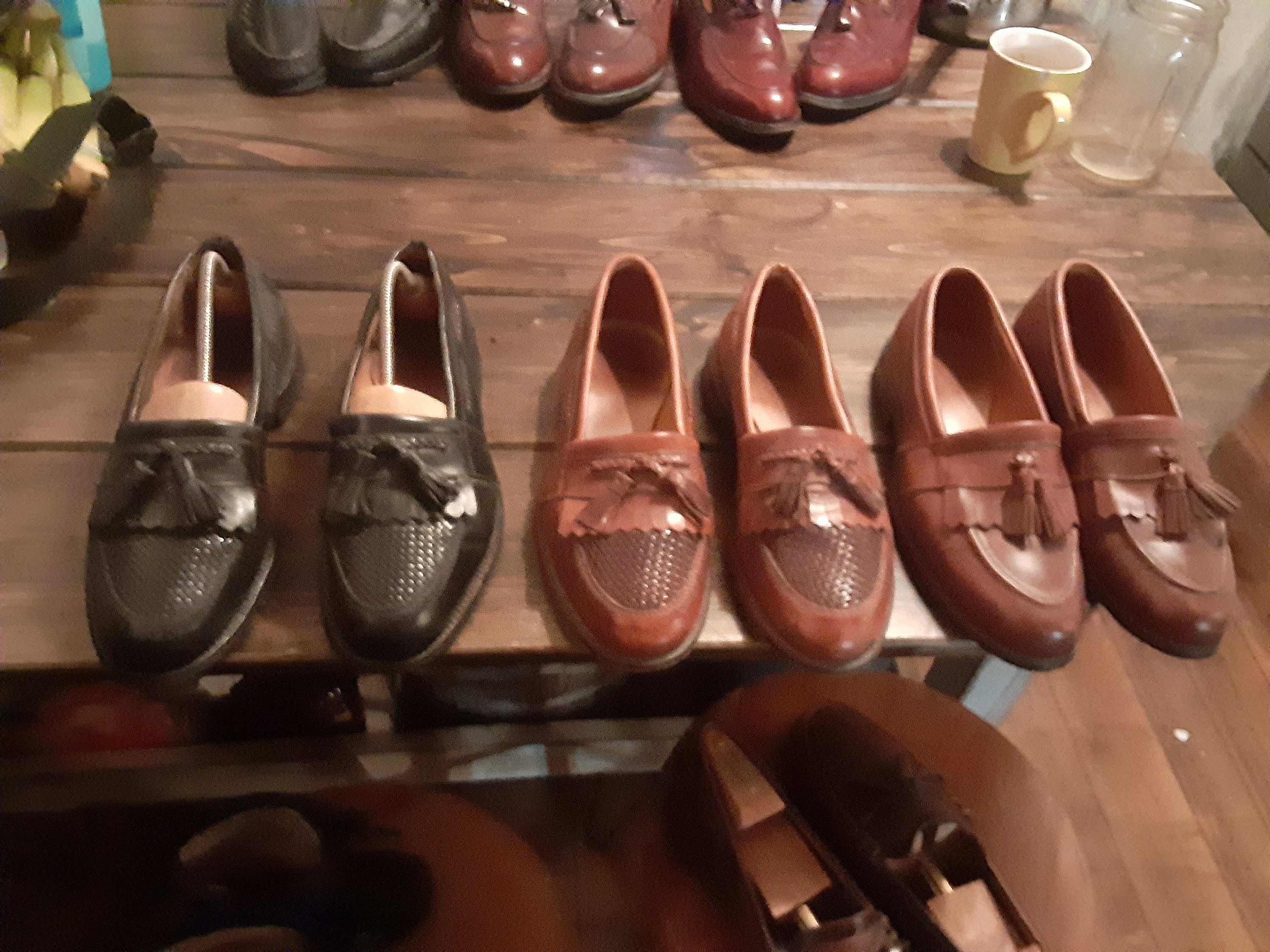 Vintage Allen Edmonds Floor Shine Leather Stitched Soled Shoe Men