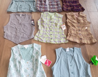 Vintage Wrangler Bradley 1970 vintage dead stock vest pick 1 for 40 multiples in some