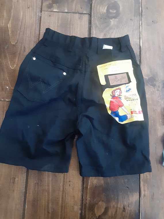 Short Jean Vintage Wrangler Blue Bell Années 60 - Sanforized USA - Taille Petite - Neuf Étiquette