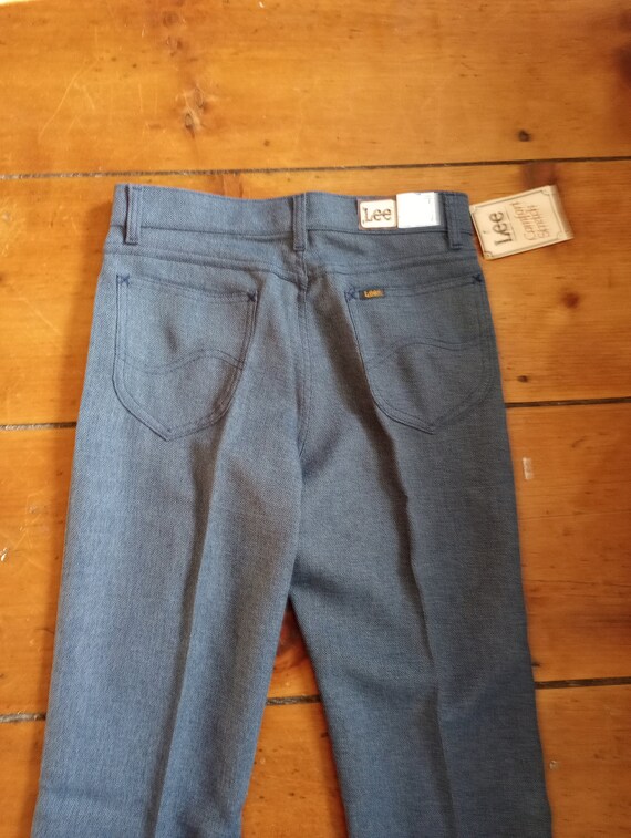Lee vintage deadstock jean pant polyester boot cu… - image 9