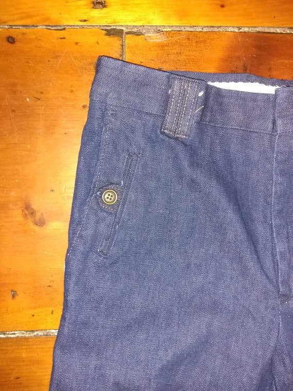 Vintage deadstock Wrangler denim bellbottom jean … - image 4