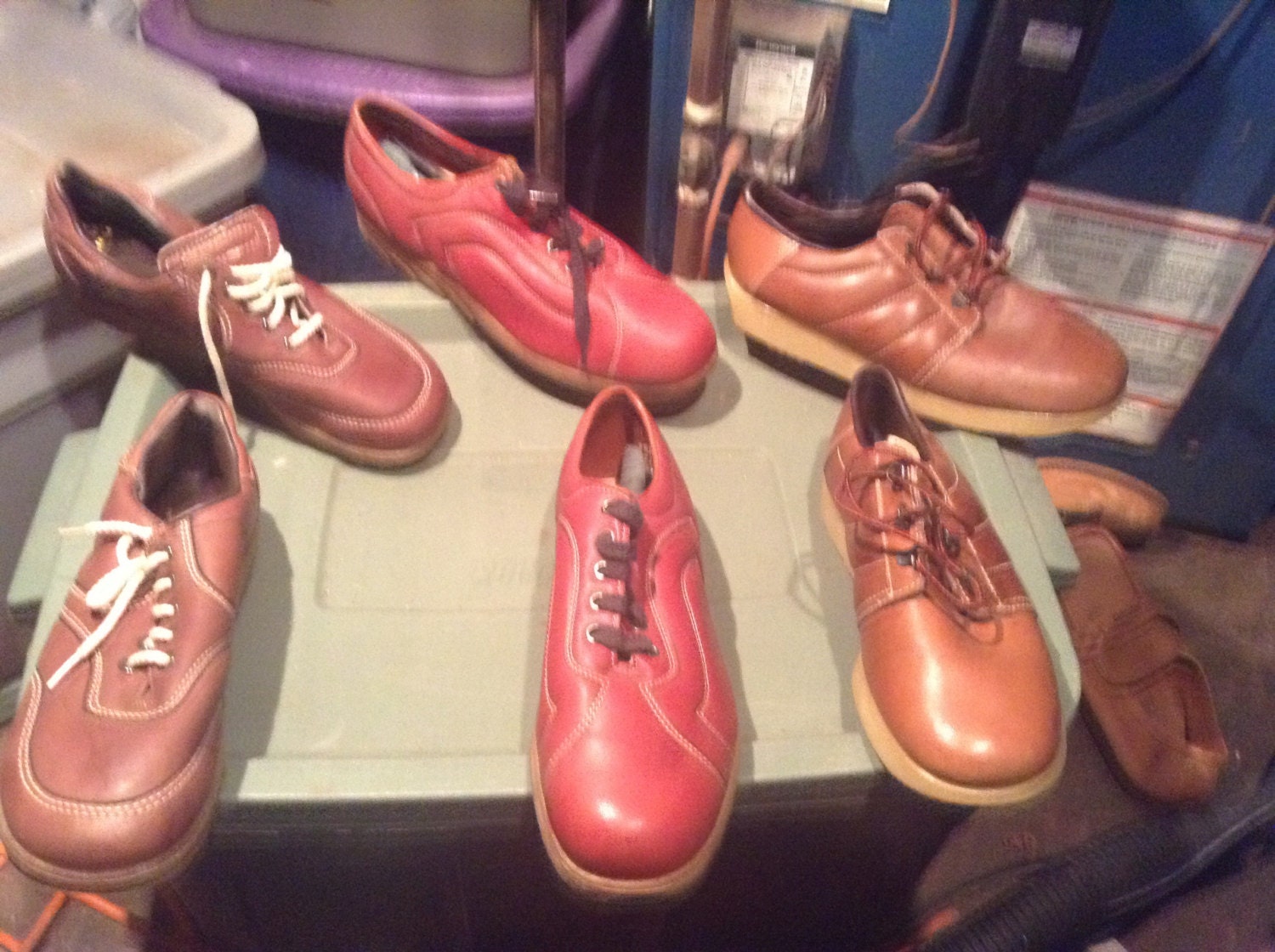 Mens VINTAGE 70s platform shoes 9.5D US