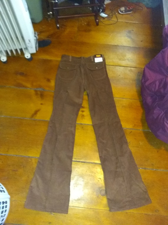 Wrangler nos corduroy bellbottom jean deadstock v… - image 1