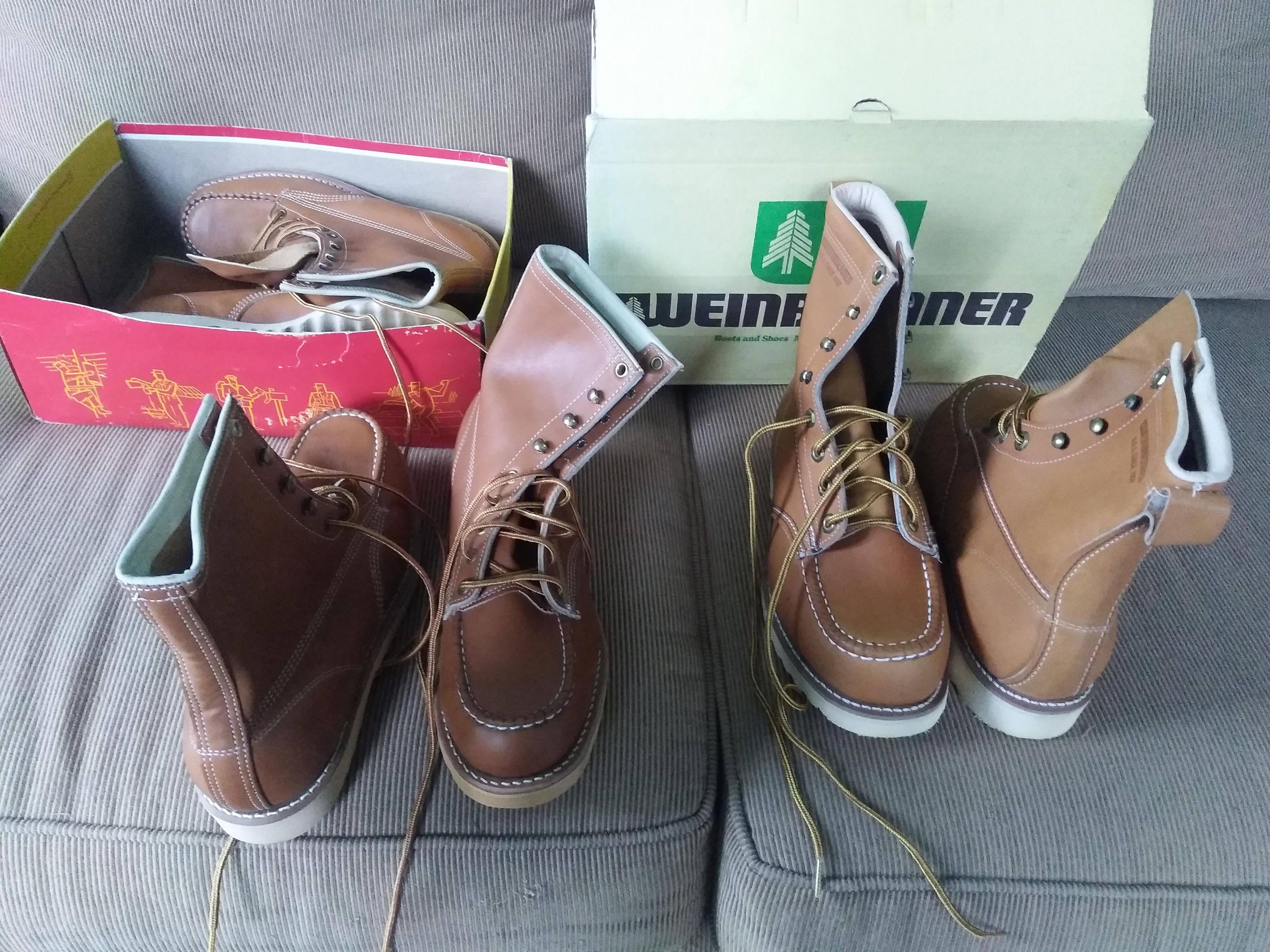 1973 RUSS ビンテージバンク MADE IN USA Vintage Weinbrenner Deadstock Leather Work Boots New Old Stock