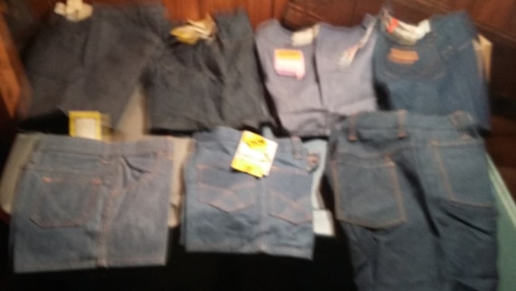 deadstock vintage cut off shorts cotton jean pant… - image 1