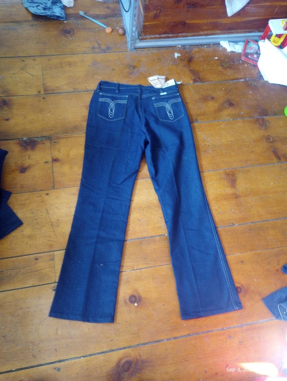 Wrangler vintage 1980 stretch denim designer high… - image 10