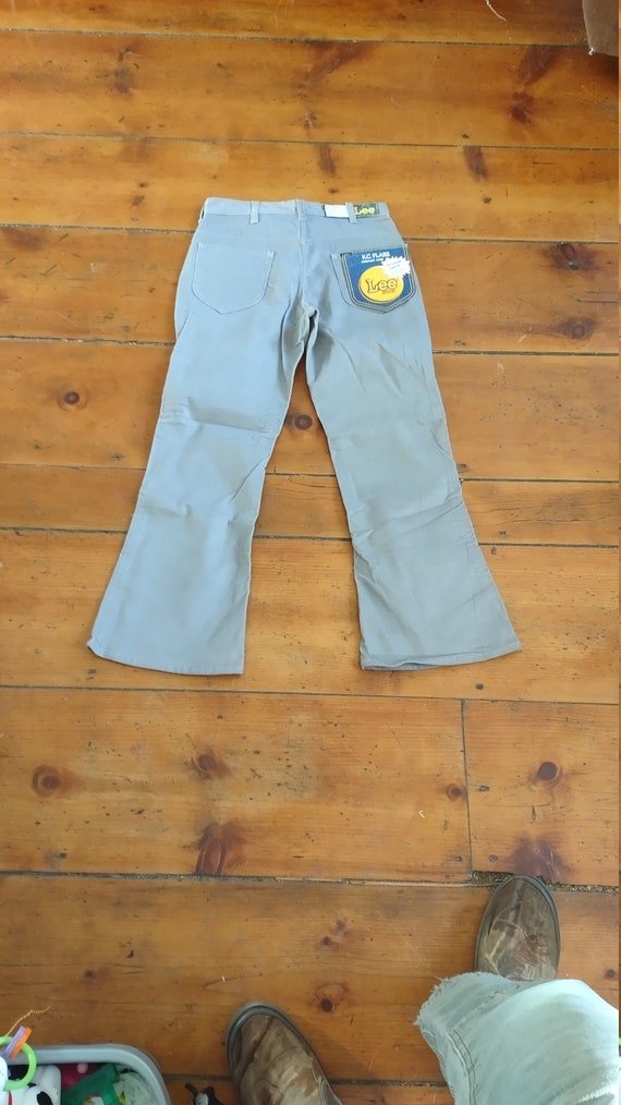 Vintage deadstock lee flare bellbottom corduroy j… - image 2