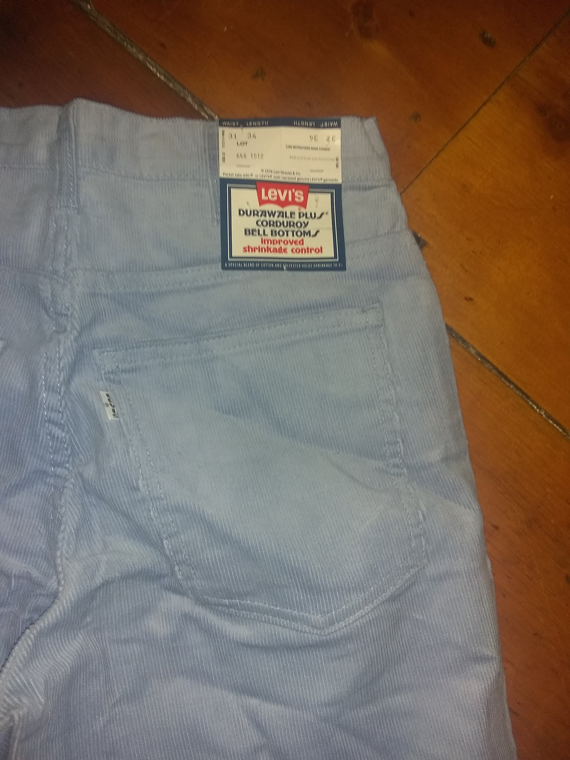 VTG 70s Levi's 646 Flare Corduroy Pants Men's 32 x 29 Brown