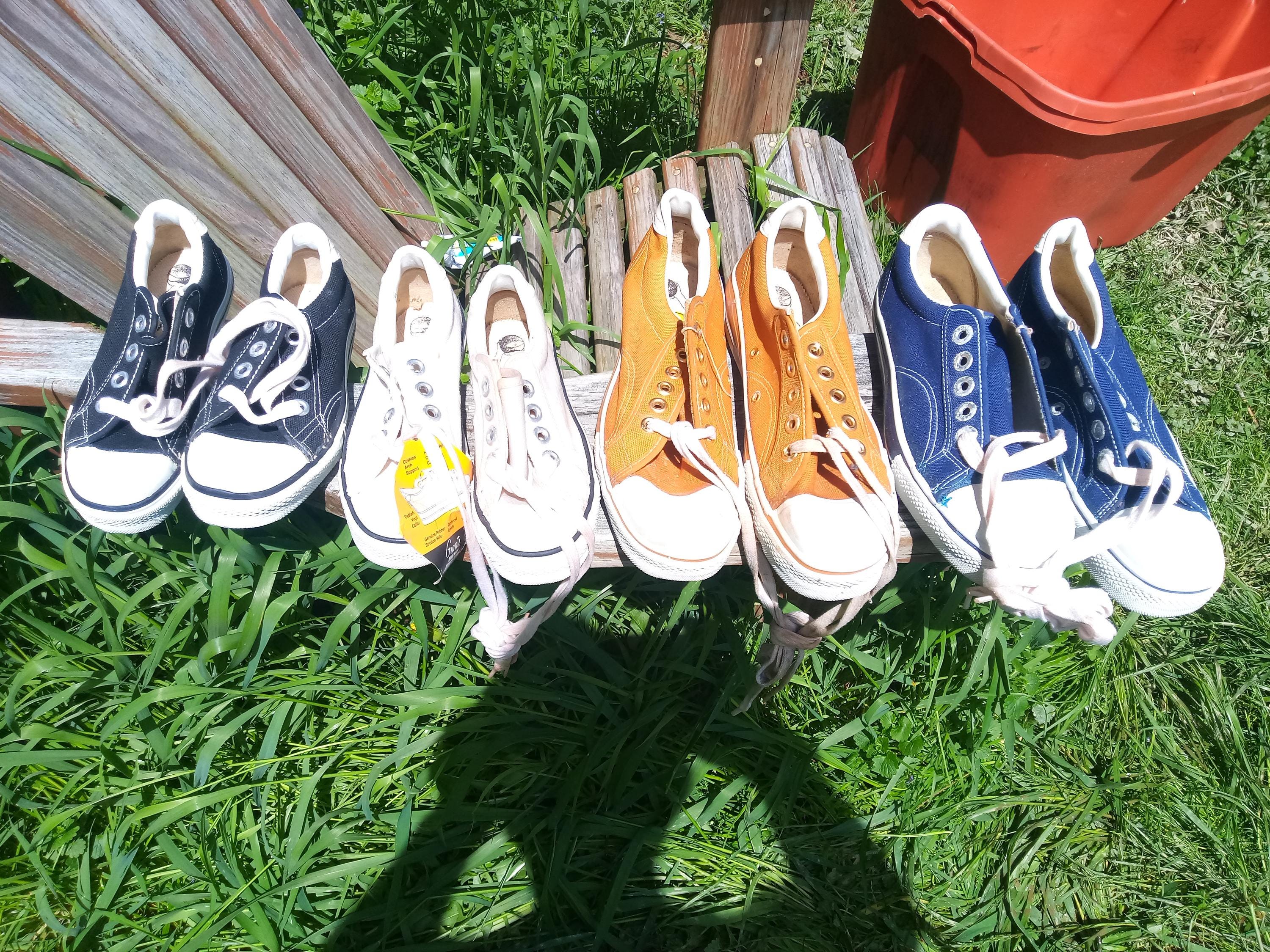【Vintage】ウッド×メタル バスケット② 1950s 1960 Grants Canvas Vintage Deadstock Sneakers Shoes Low Top