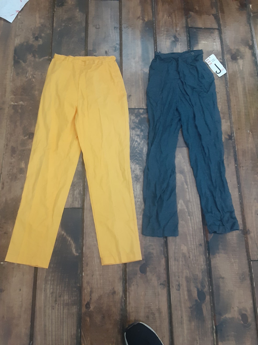 Jeanie Vintage Deadstock Nos Perm Press Slim Capri Jean 1950 Women 23