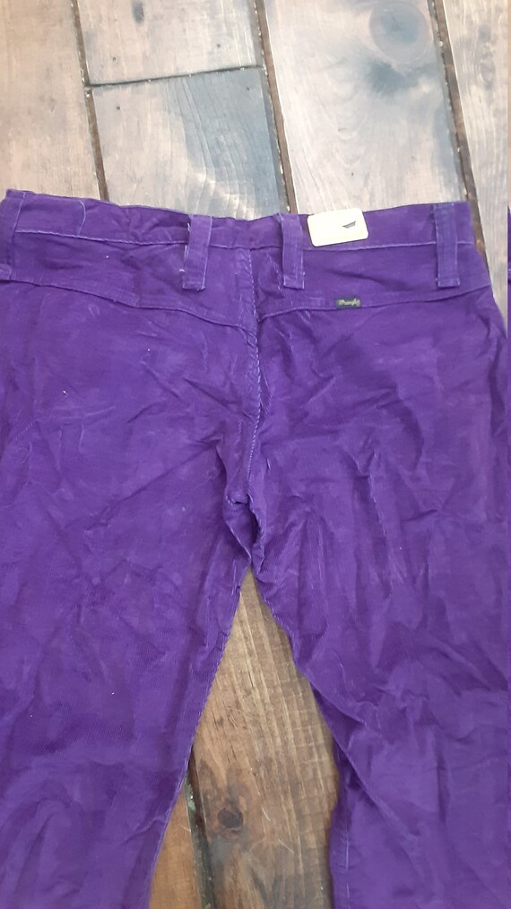 Wrangler purple nos patch pocket bellbottom vinta… - image 6