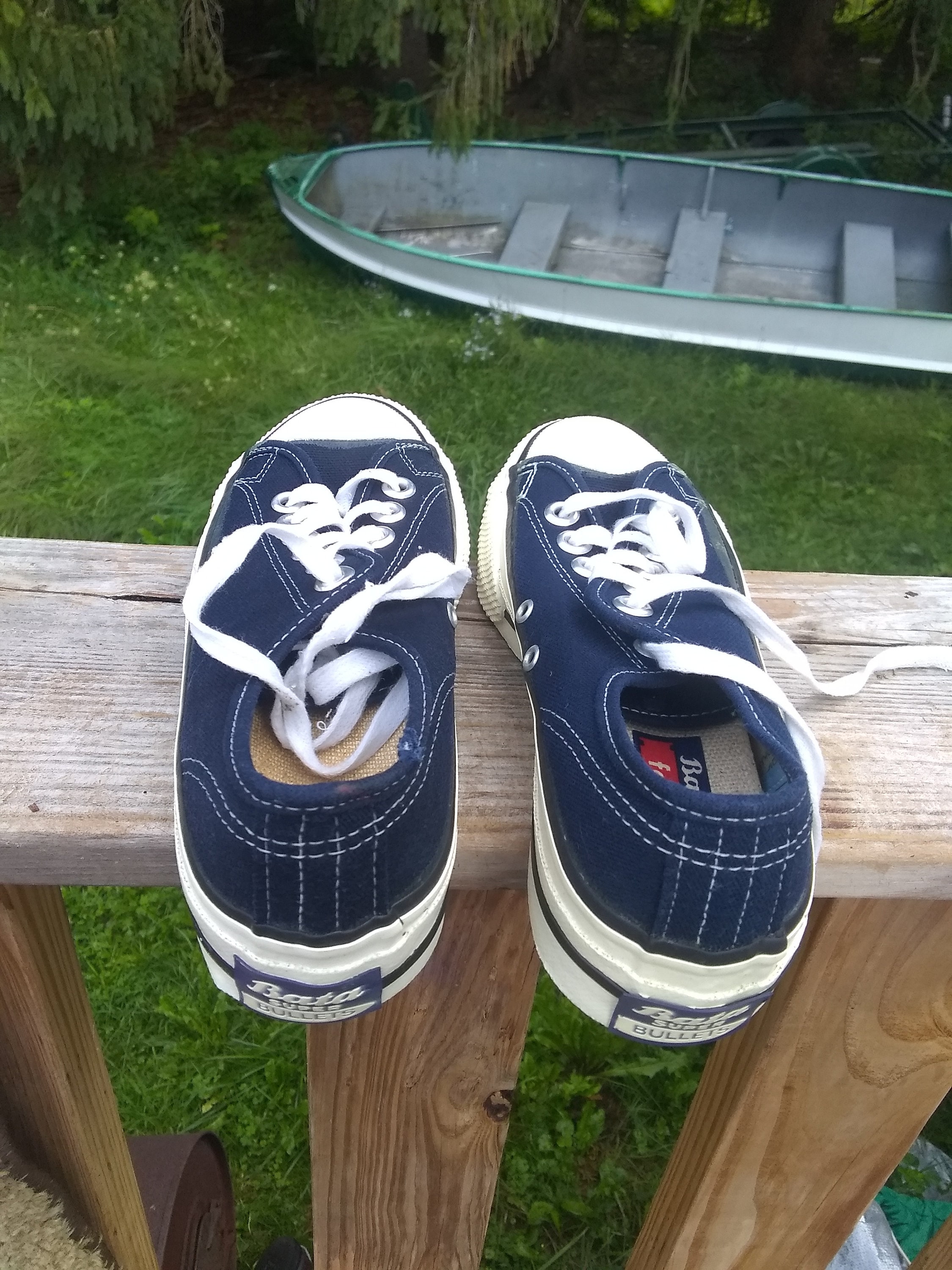 3 Pair Bata Bullets 1960 Deadstock Vintage Canvas Low Top Sneakers