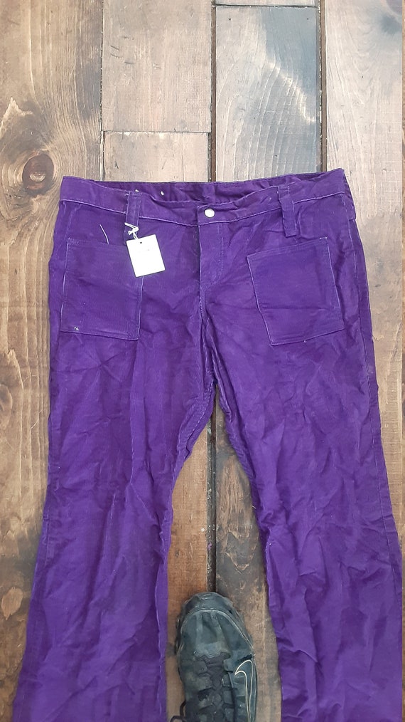 Wrangler purple nos patch pocket bellbottom vinta… - image 2