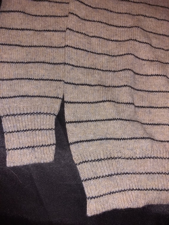 Fargo striped vintage deadstock acrylic knit swea… - image 3