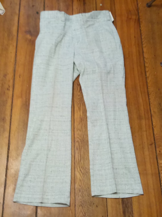 Deadstock wrangler 1970 polyester vintage check p… - image 6