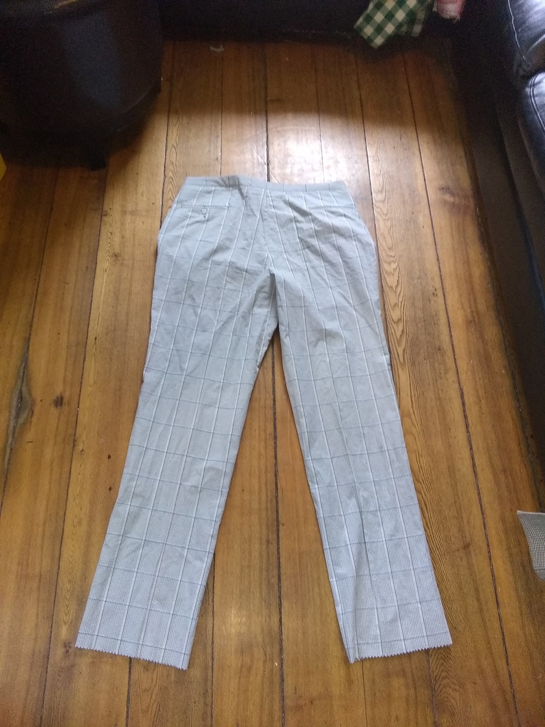 Sansabelt elastische Taille karierte Golfhose 1980 neue USA