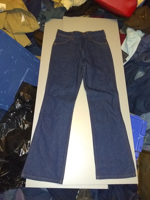 Wrangler Deadstock Vintage 1970 Indigo 945 Unwashed Rigid Denim