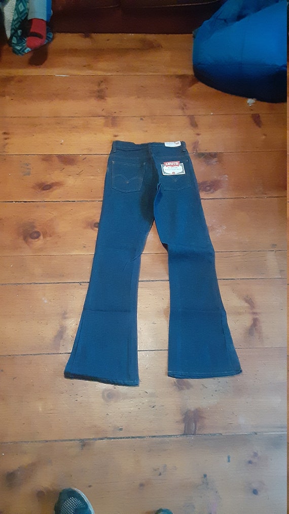 Levi 646 Vintage Deadstock Indigo Unwashed Western Bellbottom Jean
