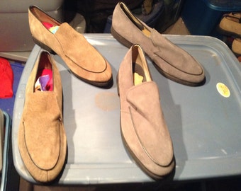 Vintage deadstock hush puppy suede shoes mocasines para hombres talla 6.5 8 10 pick 1 talla nueva vieja no botas ni zapatillas hechas USA 1970's new