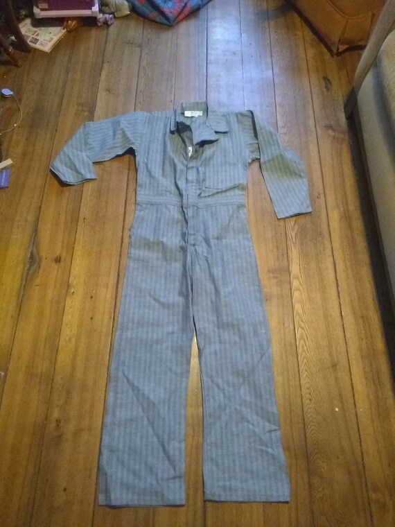 Vintage deadstock work coverall cotton mechanic pa