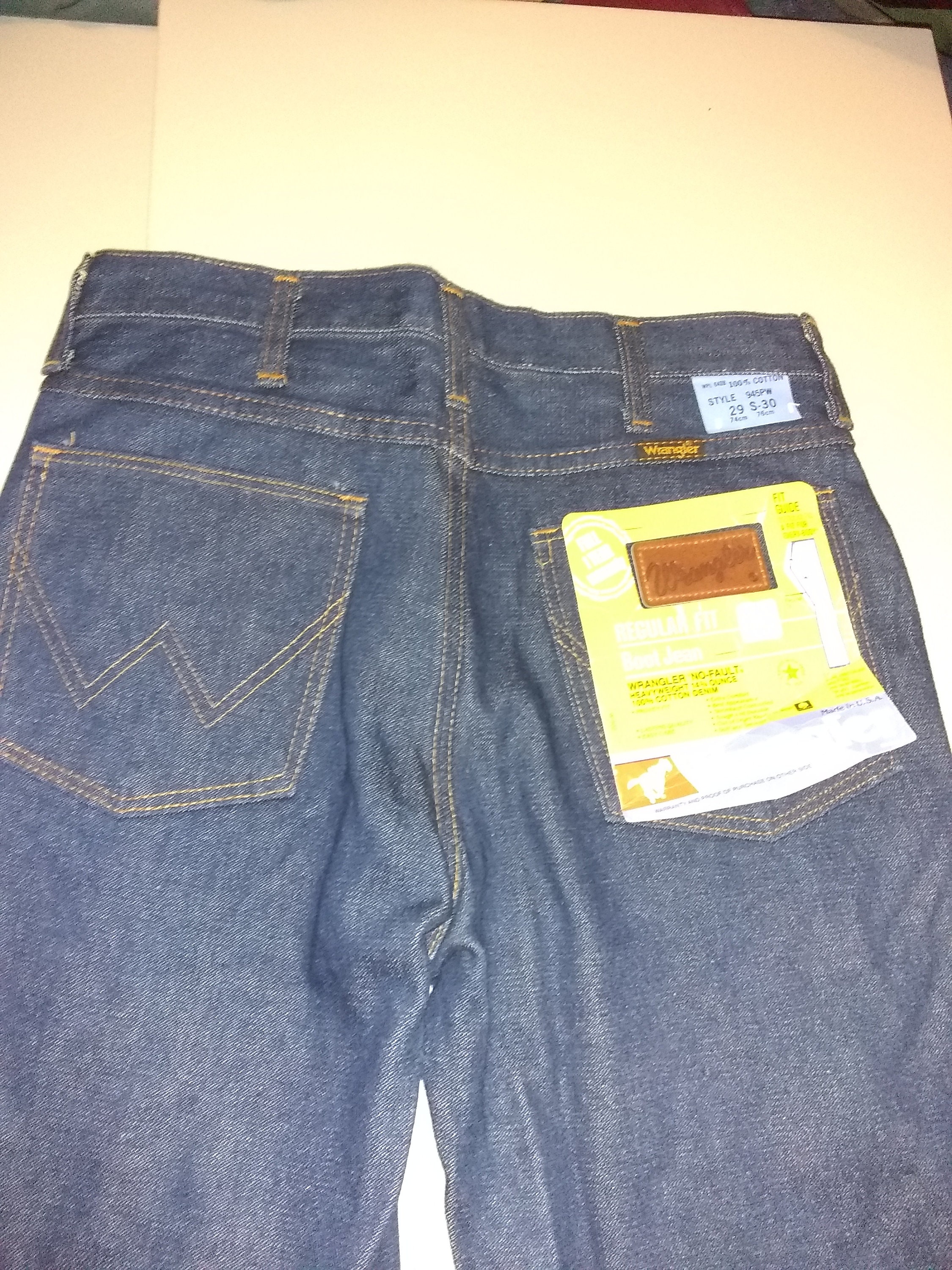 Wrangler Deadstock Vintage 1970 Indigo 945 Unwashed Rigid - Etsy
