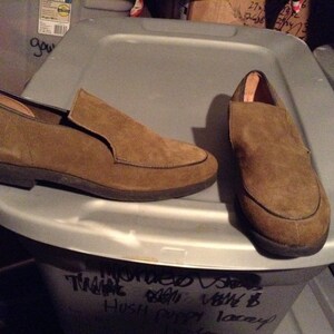 Iroquois brown pigskin loafers deadstock vintage new old made USA men&#39;s size 6.5