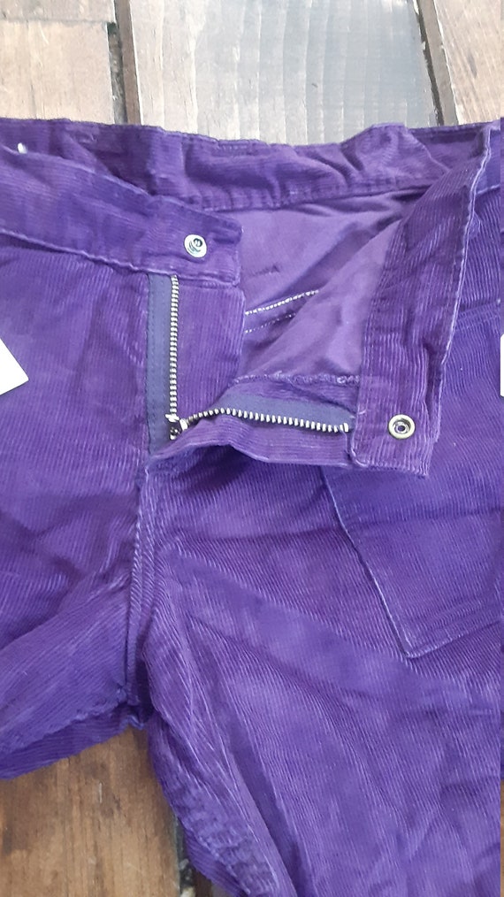Wrangler purple nos patch pocket bellbottom vinta… - image 4