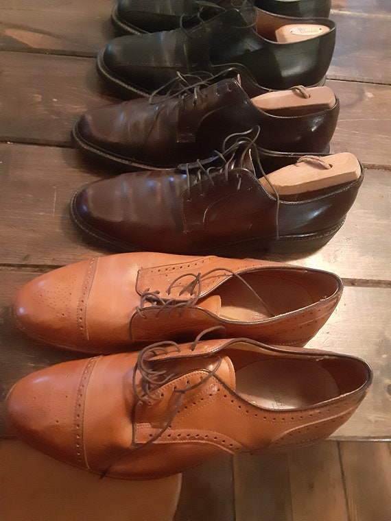 Vintage Allen Edmonds Floor Shine Leather Stitched Soled Shoe - Etsy Canada