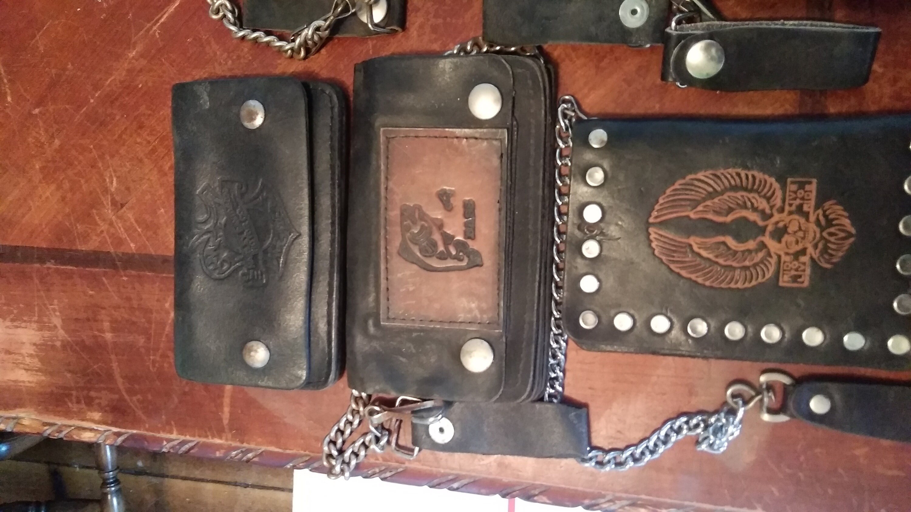 Vintage Leather Harley Davidson Wallets Deadstock 1970's Bag