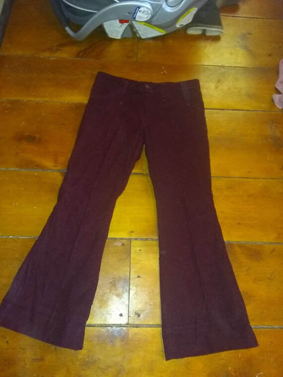 Farah corduroy deadstock vintage bellbottom jeans… - image 4