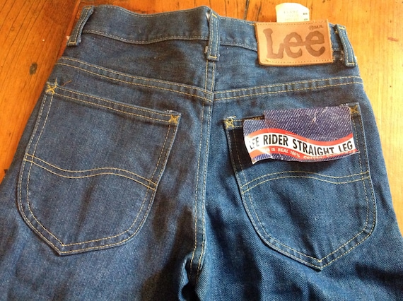 Vintage deadstock lee jean USA pant straight leg … - image 1