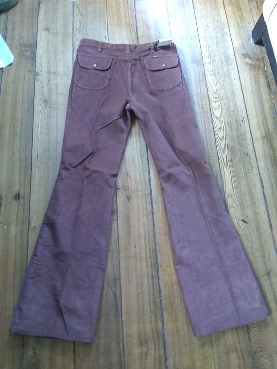 Wrangler corduroy flare leg bellbottom jeans dead… - image 5