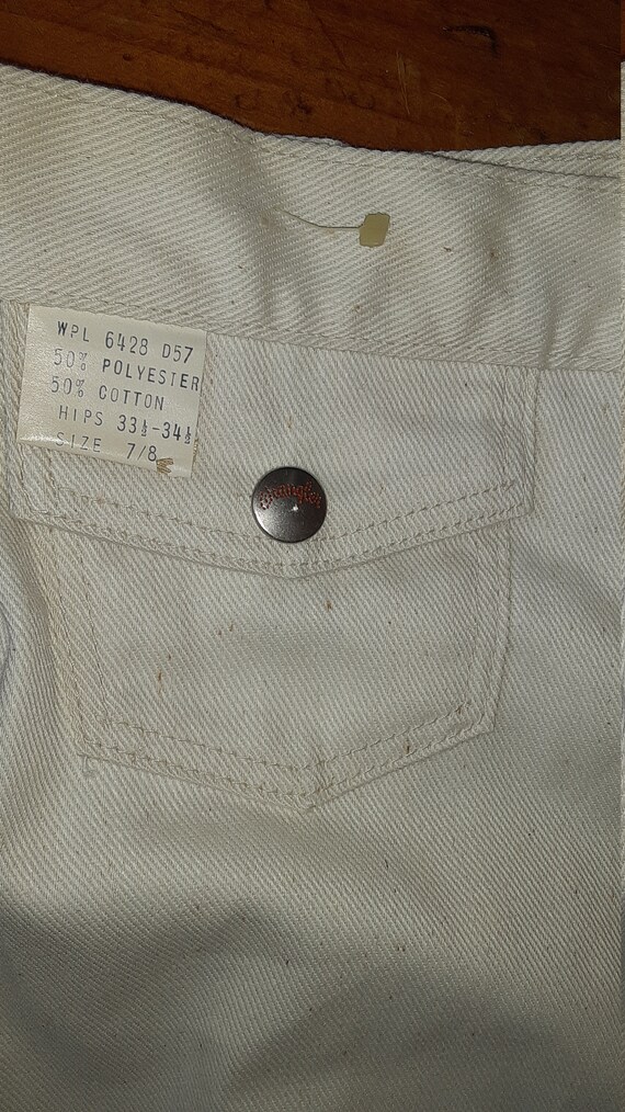 Wrangler deadstock nos vintage 1970 cotton button… - image 3