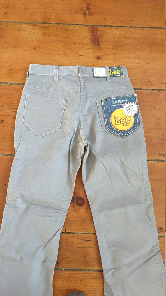 Vintage deadstock lee flare bellbottom corduroy j… - image 1