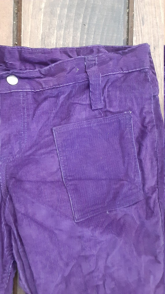 Wrangler purple nos patch pocket bellbottom vinta… - image 3