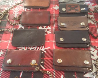 Carteras Harley Davidson vintage de stock muerto, década de 1970, bolso de cuero, hecho en EE. UU., cadena para mujer, selección 1, motociclista, motocicleta, 1970, uso de jeans, botas, chaqueta