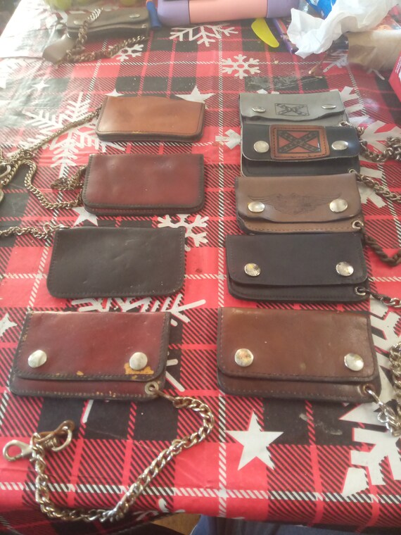 Vintage Harley Davidson Wallets Deadstock 1970's Bag Leather