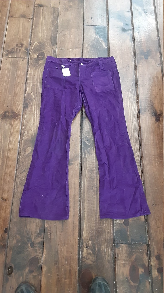 Wrangler purple nos patch pocket bellbottom vinta… - image 1