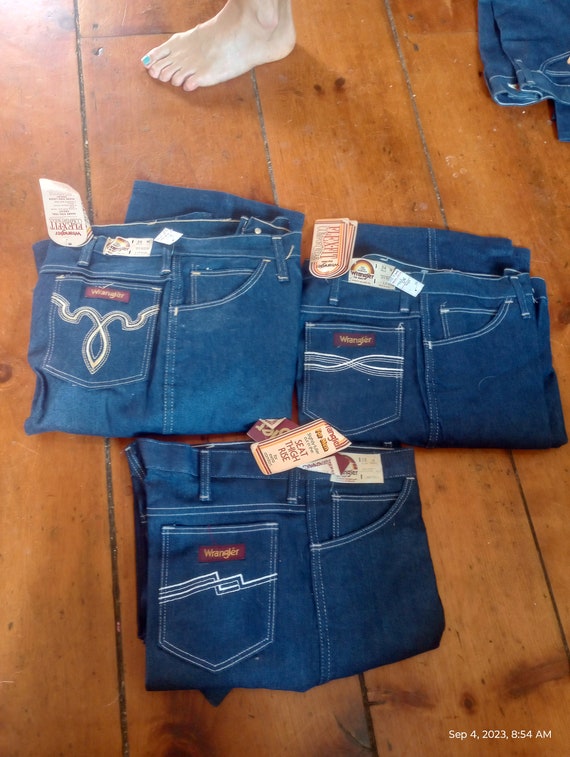 Wrangler vintage 1980 stretch denim designer high 