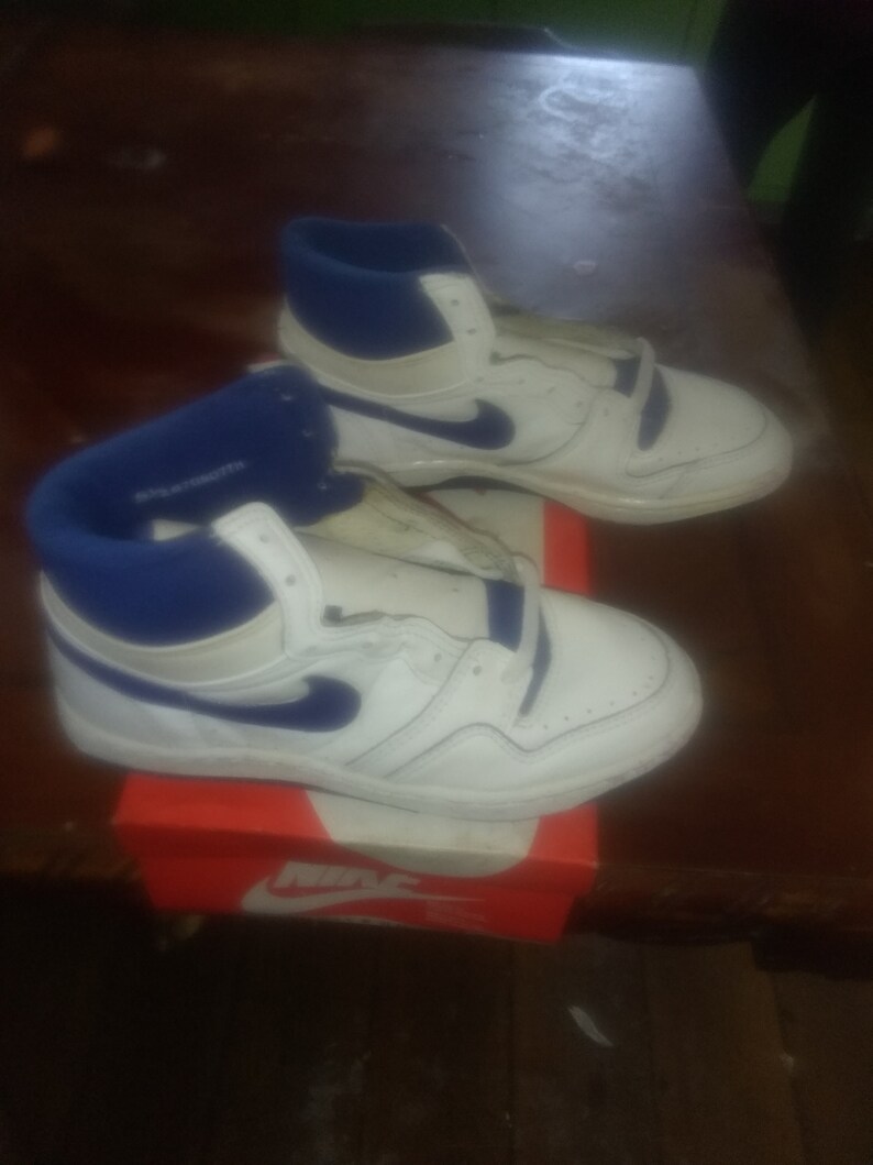 1987 nike court force vintage deadstock sneakers shoes high Etsy