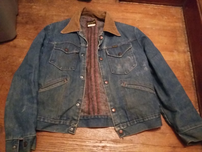 Levi Vintage Red Tag 1970s Denim Jean Jacket 4 Pocket 14 Oz - Etsy