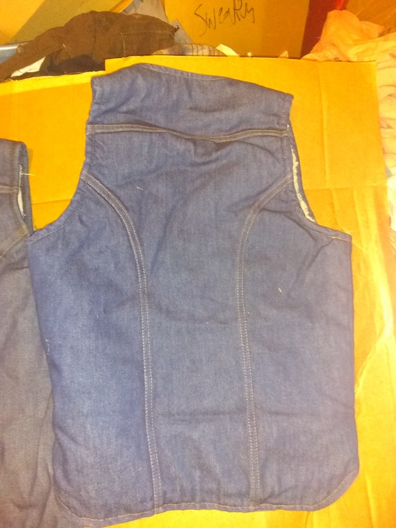Wrangler Deadstock vintage sheep lined vest 1970'… - image 9