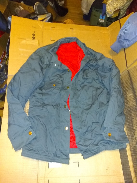 Sanforized vintage deadstock men work jacket line… - image 7