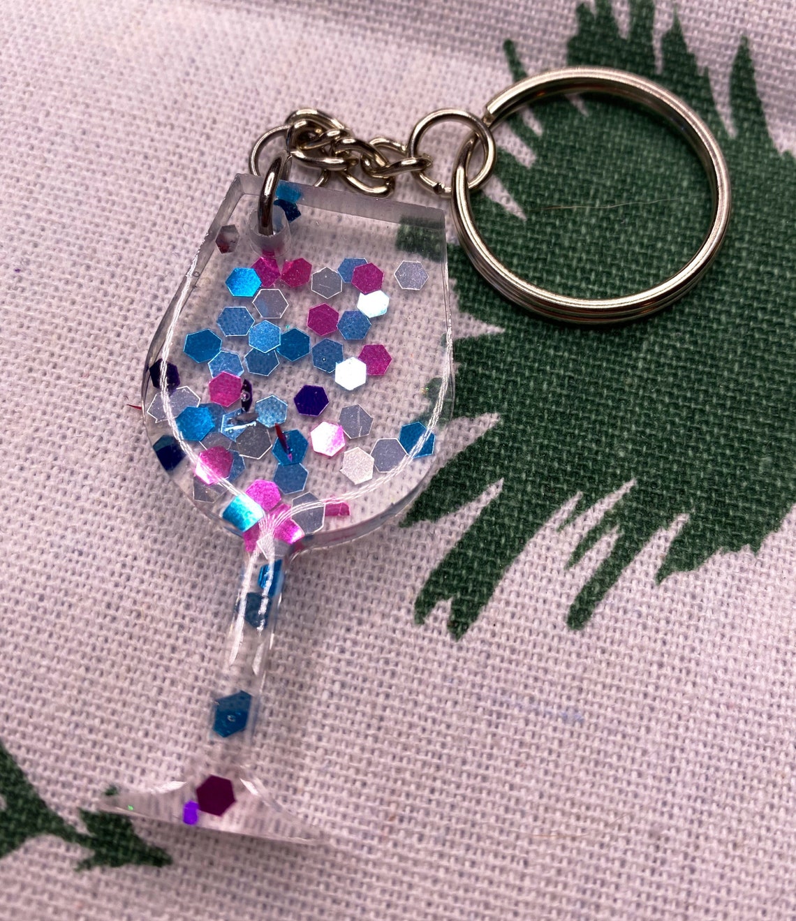 Wine glass keychain Wine Keychain wine Lovers Gift Etsy